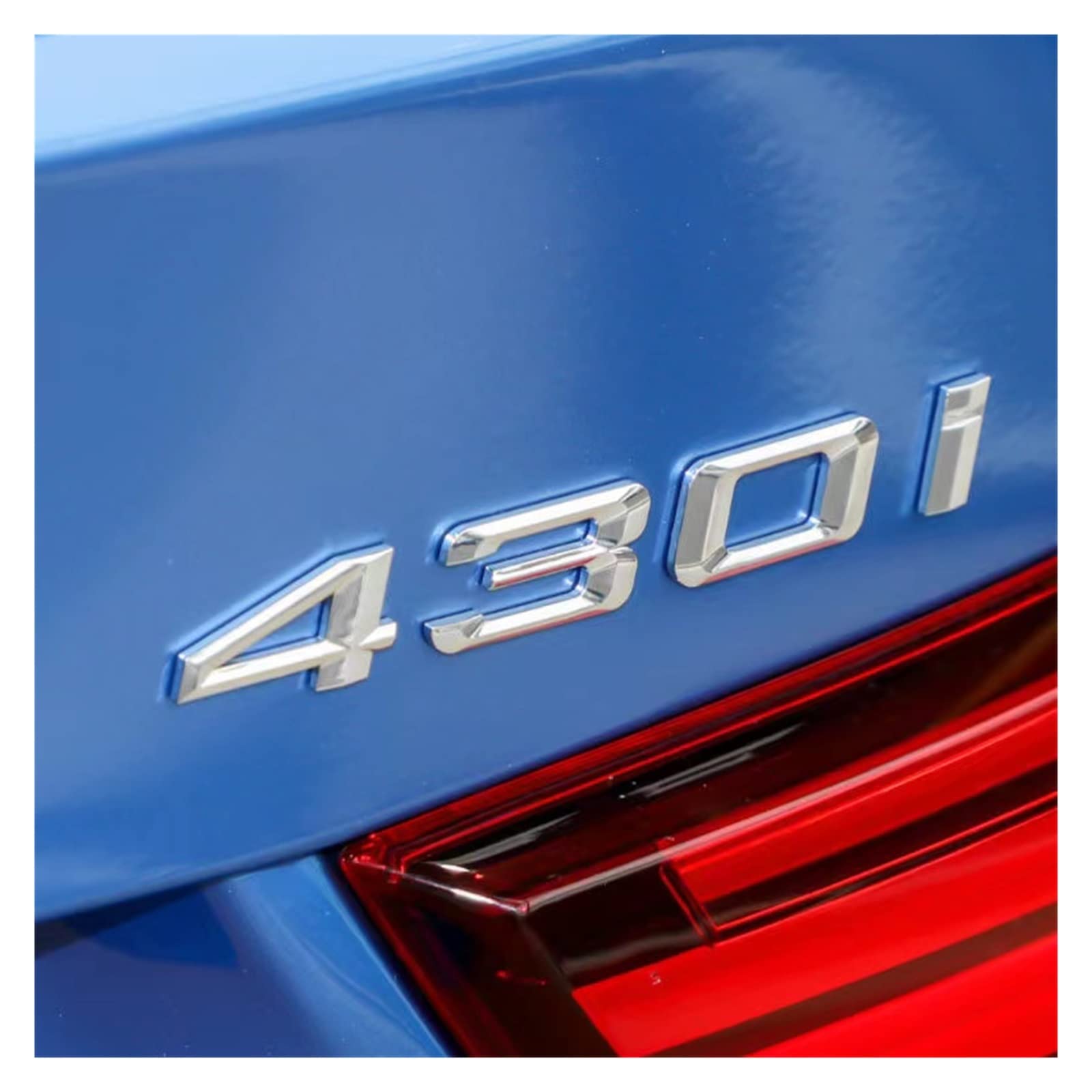 Emblema 3D ABS Per Bagagliaio Auto – Lettere 428i In Nero Lucido, Compatibile Con BMW Serie 4 (F32/F33/F36/G26/G22) E Modelli 420i-450i, Antiruggine E Antigraffio