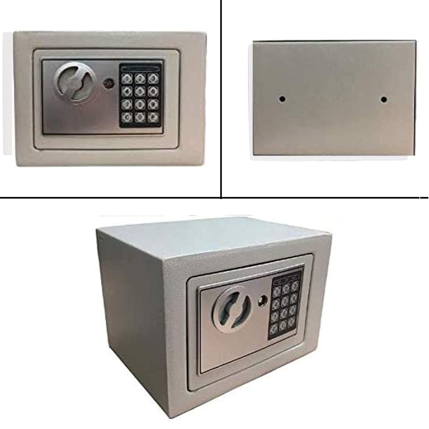 Meykey Caja Fuerte Electrónica Digital Empotrable Plateado