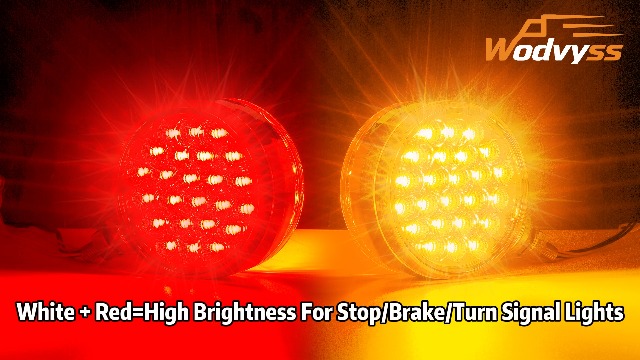 Amazon.com: Wodvyss 2x Round Double Face Fender Turn Signal Lights