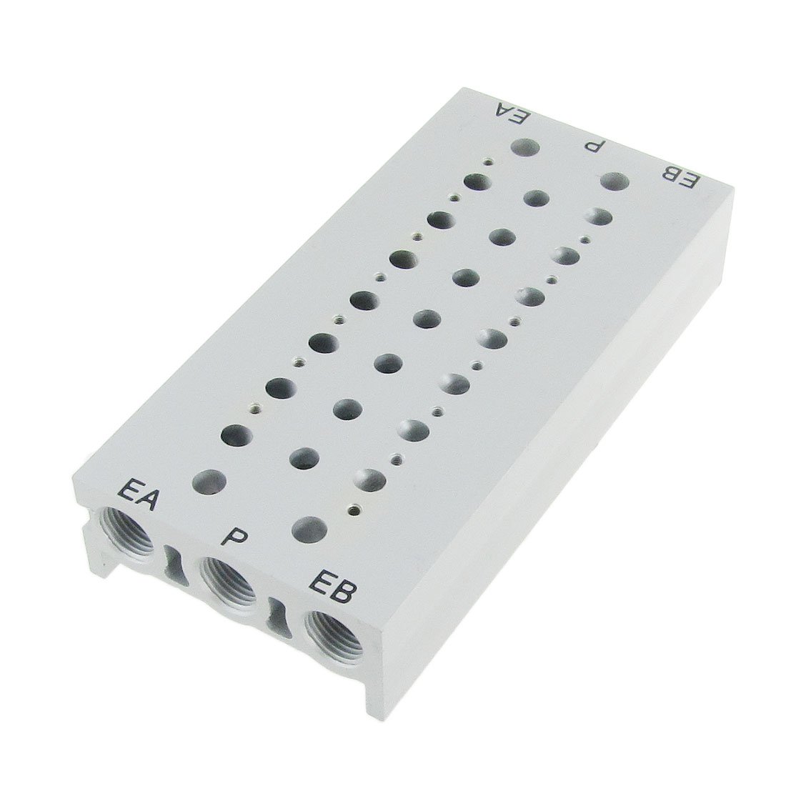 Raccord de collecteur d'électrovanne anti fuite bloc aluminium 7 stations