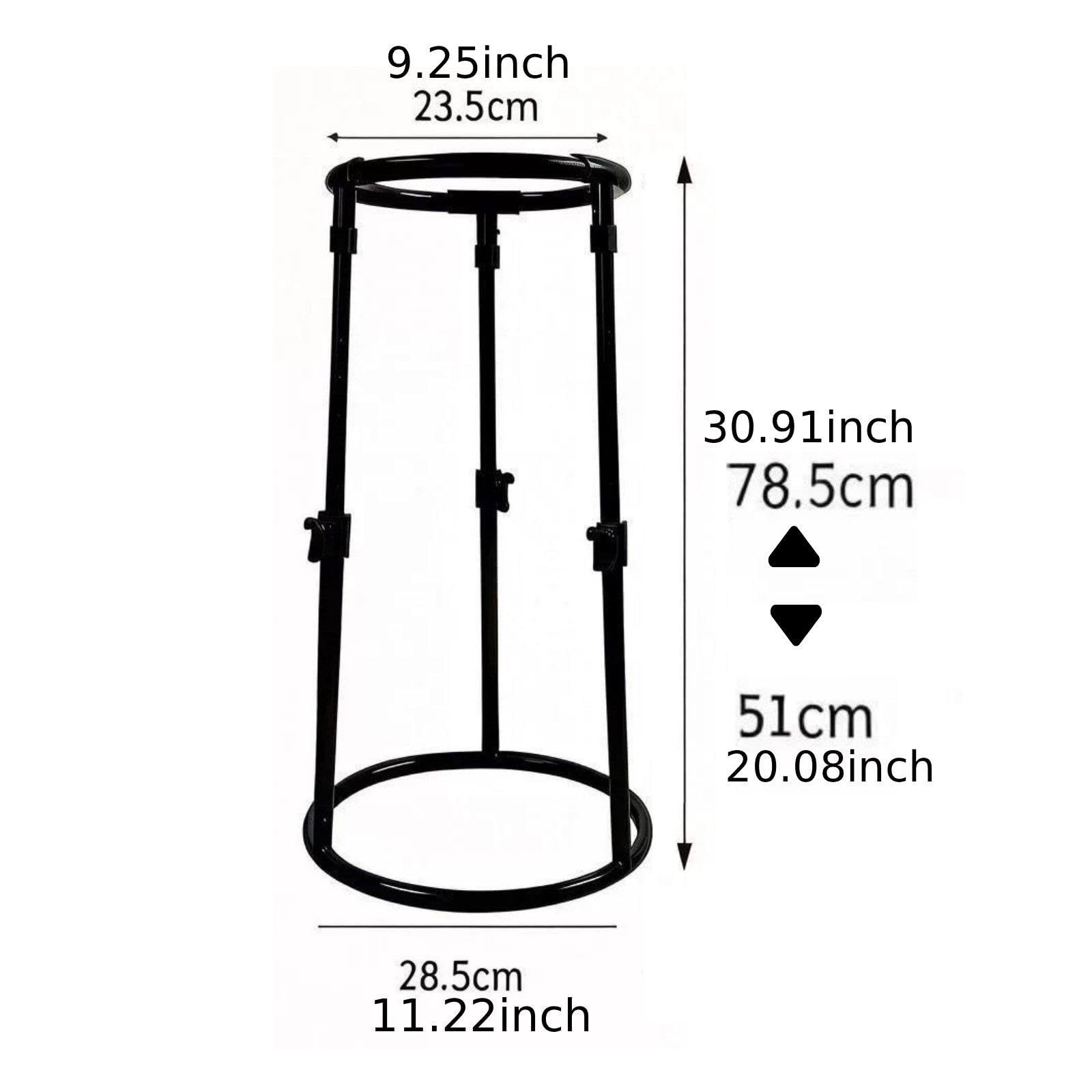 Soporte suelo para djembé, soporte percusión, práctico, estable para actuaciones en escenario, estante para batería altura ajustable, 23.5 Cm