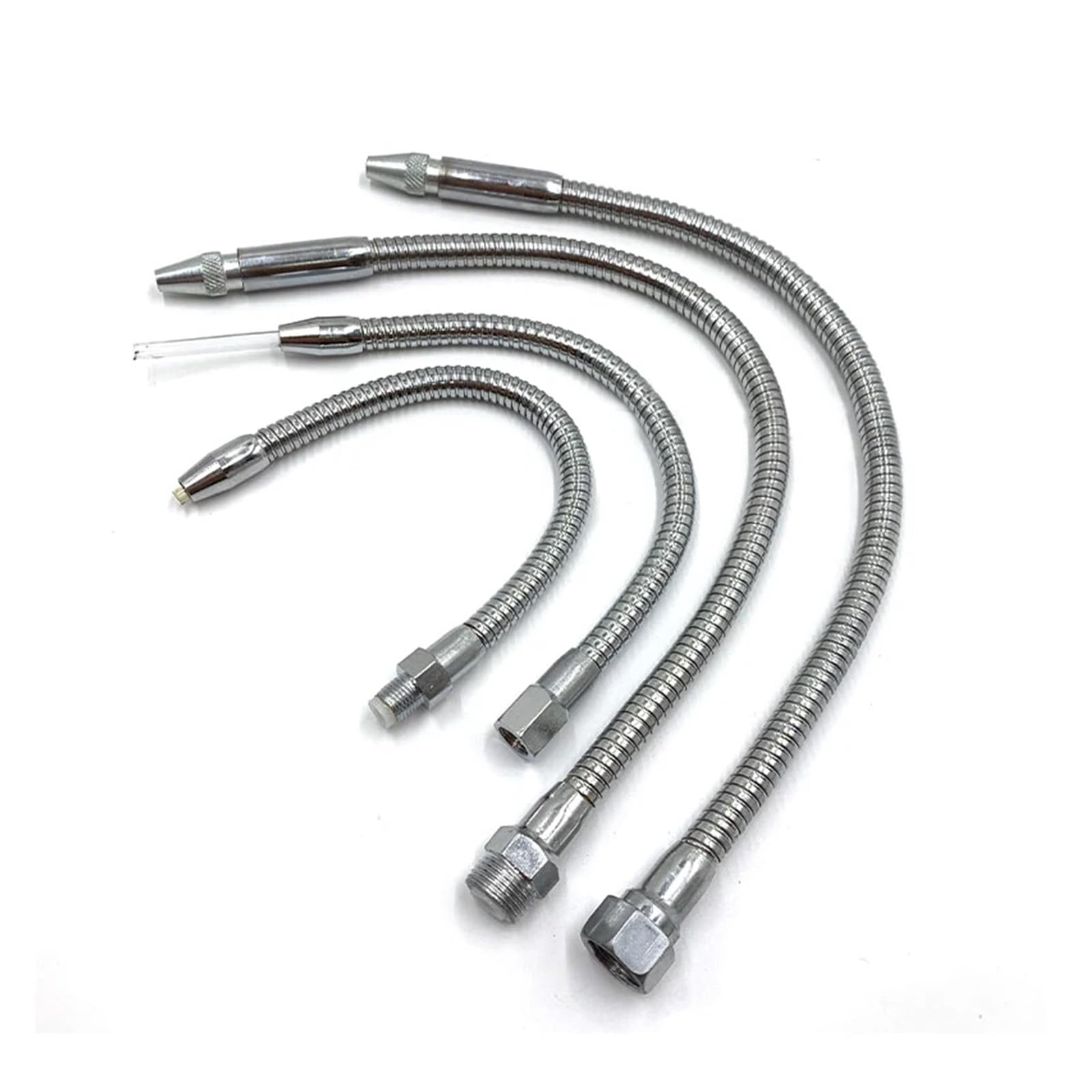 Tubo Flessibile Refrigerante 12 Pcs Spray Universale Olio Flessibile Per Acqua 1/4 "PT Tubo Flessibile Piatto / Rotondo Per Tornio CNC Con Valvola Blu Giallo - Foto 4