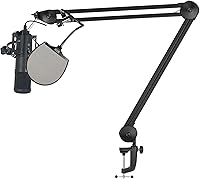 Vista 1 de Audiosavings Bundle: 512 Audio Warm Audio 512-POP Paquete de filtros pop de metal profesional con audio cálido 512-BBA 31" micrófono ajustable brazo