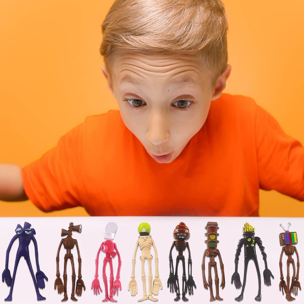 squishy 8Pcs Horror Figures Set, Action Figures with Display Base, Cake Decoration and Collectible Display, Perfect for Halloween and Themed Parties — Amazon image 6