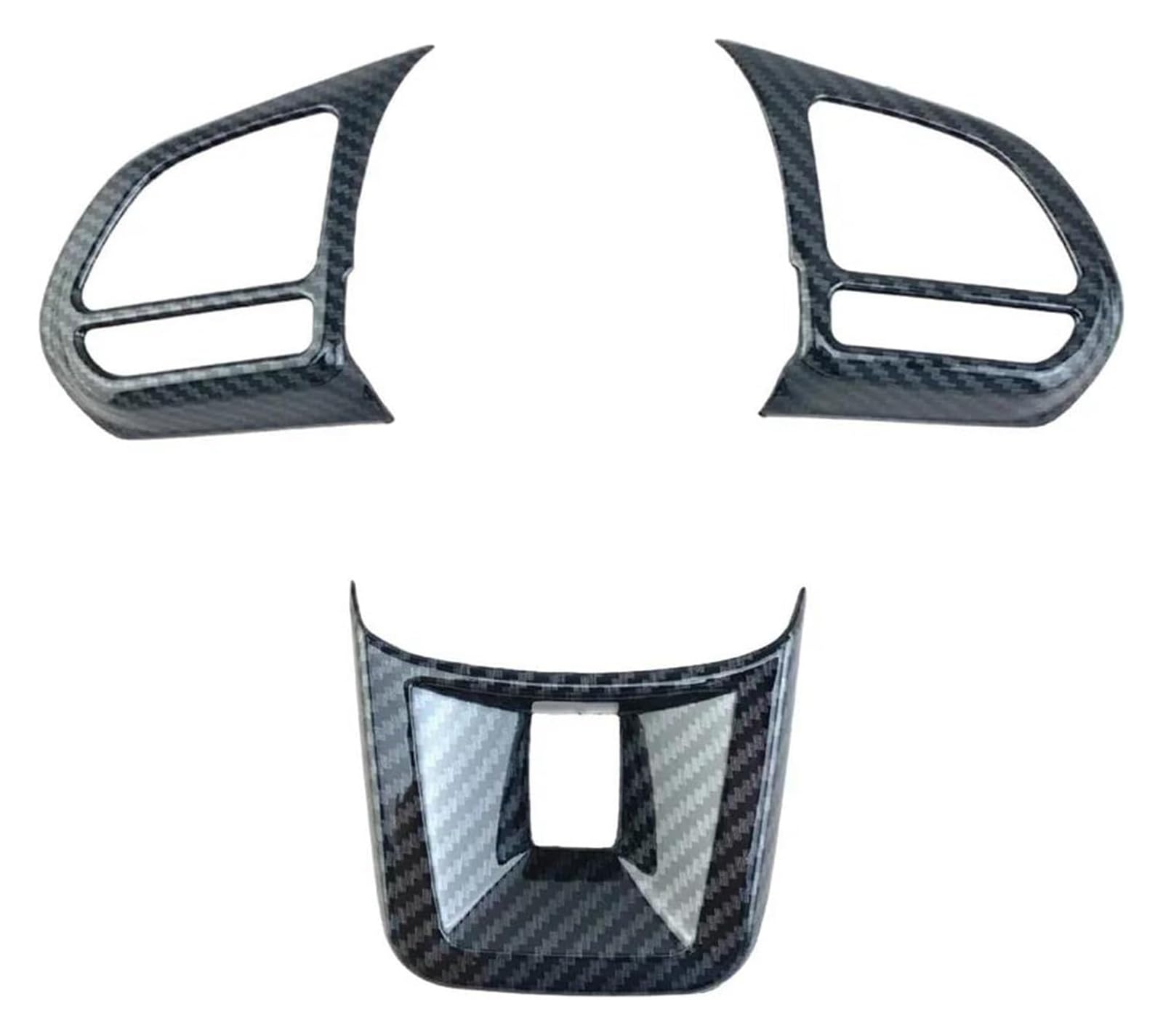 Decoration Interior Trim for MG5 for MG6 for MG HS ZS Steering Wheel Interior Button Cover Sticker Decoration(Black)