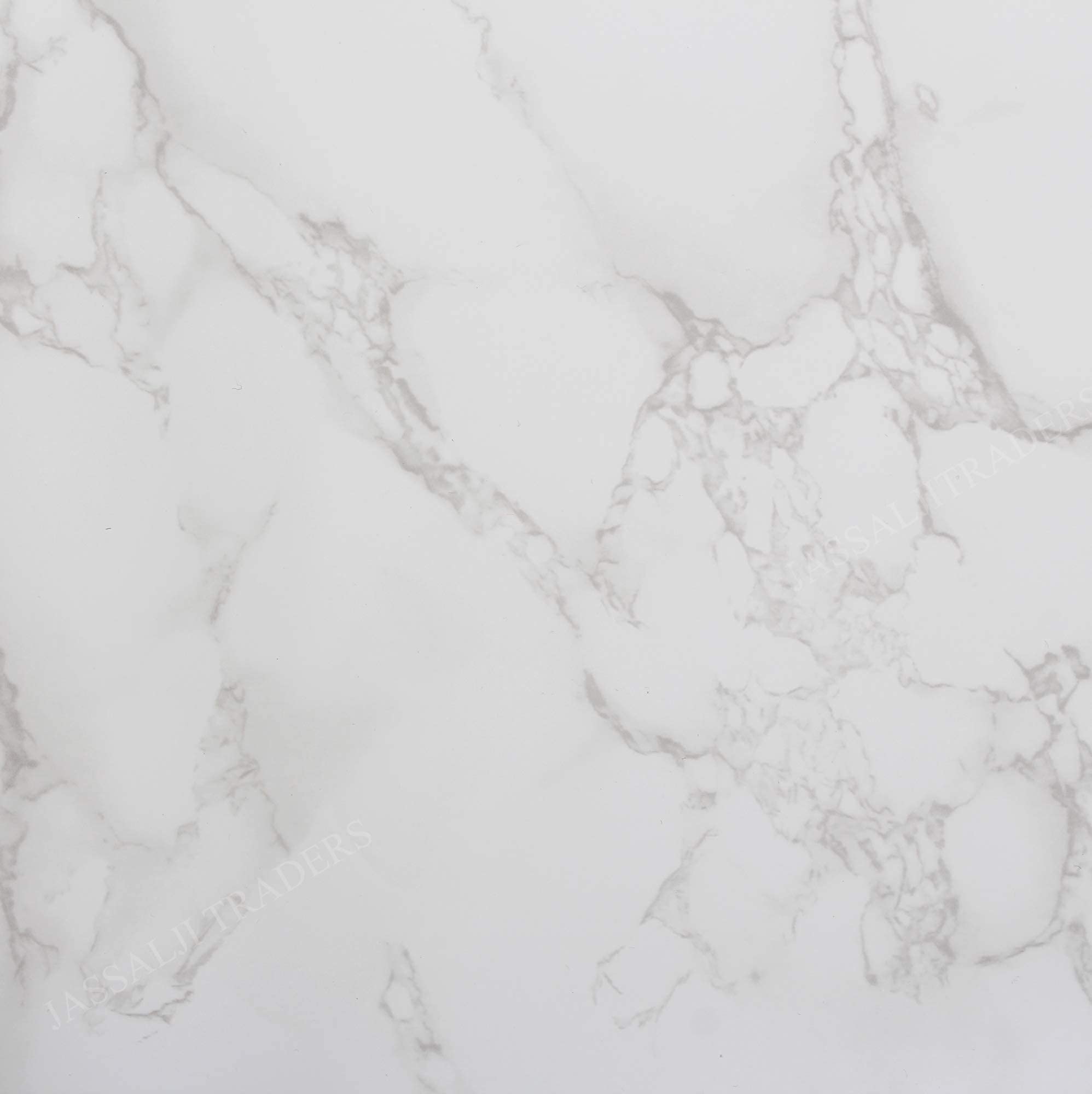 Fusion Graphix White Granite Look Marble Gloss Film Vinyl Self Adhesive Counter Top Peel and Stick Door Wardrobe Wall Papers Wall Decal M-1 (24x200) 3