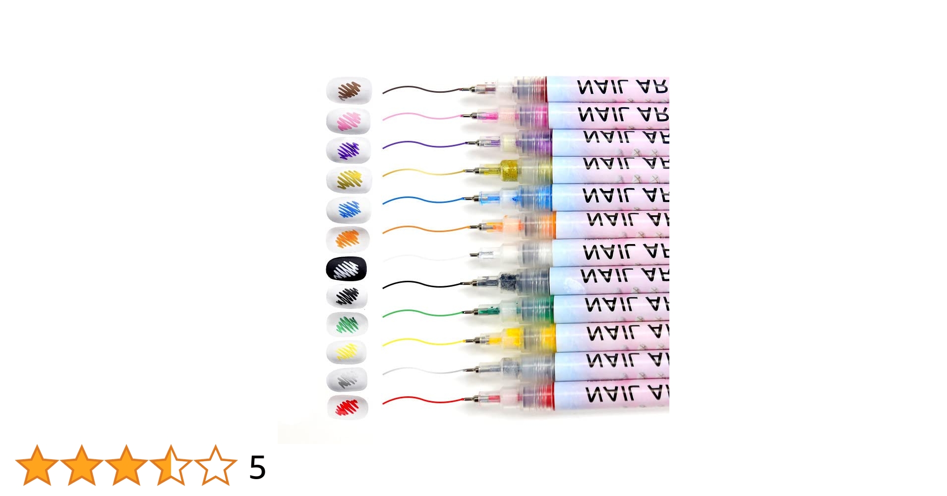 ネイルアート用品(筆など) RUI Amazon | YAYAMIYA ジェルネイル ドットペン 12色 0.5mm/0.7mm