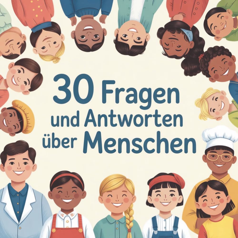 30 Fragen und Antworten über Menschen: Ein kindgerechtes Wissensbuch über unseren Körper
