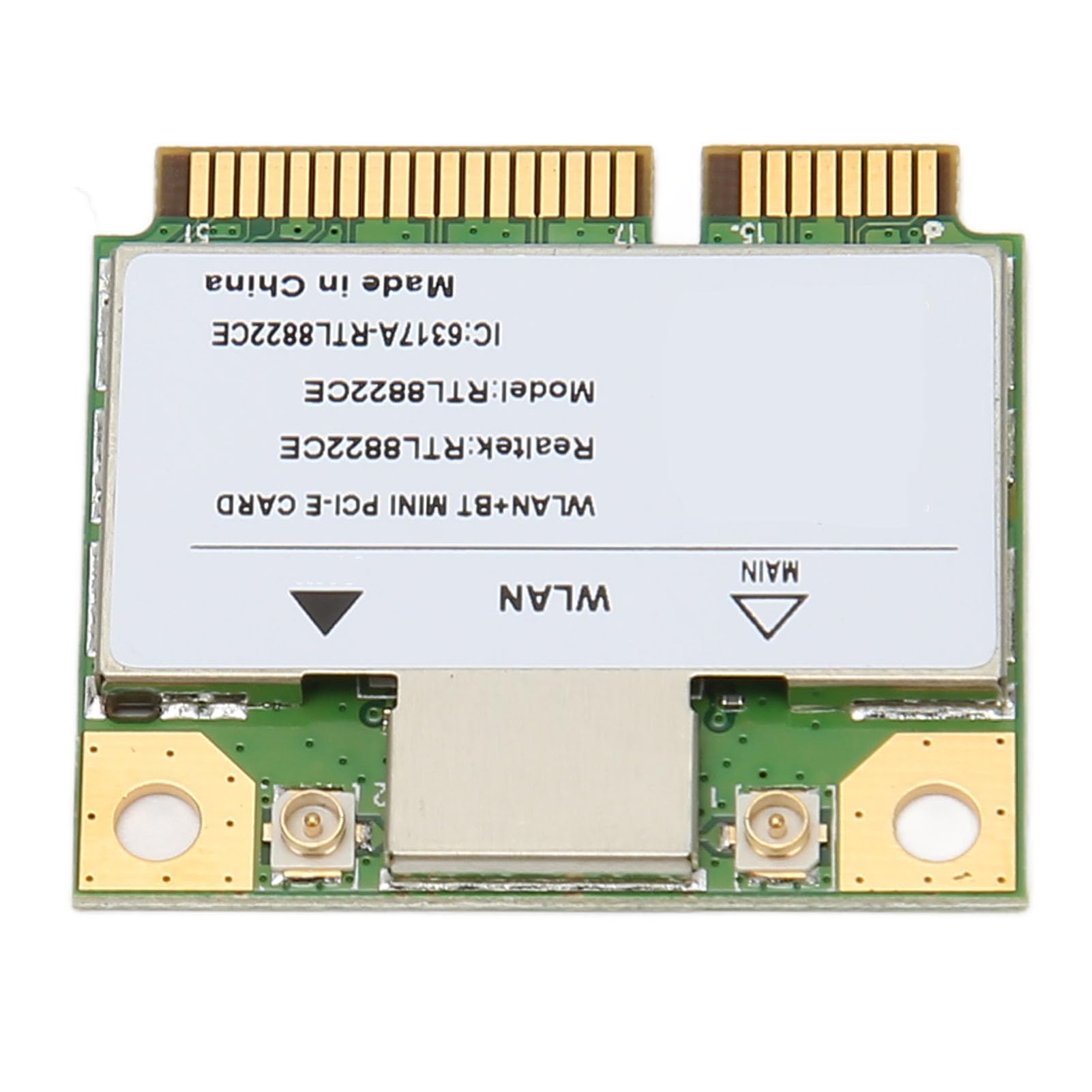 RTL8822CE Mini PCIe WiFi Card, 2.4GHZ 5GHZ 5G Adaptador de Red de Doble Banda Tarjeta LAN Inalámbrica para Computadoras Portátiles, Computadoras, etc., Plug and Play