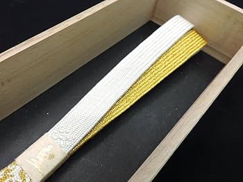 Amazon.co.jp: Club藤帯締め 皇結び 純金糸 帯締め （手組）3151