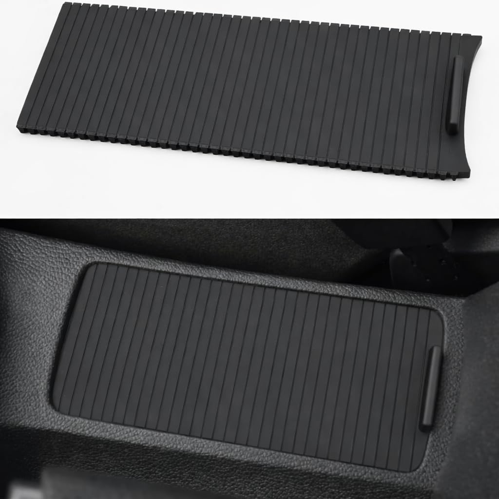 Tapa Deslizable Flexible Para Consola Central Golf 5-6-Scirocc@-Jett@ MK5 MK6-E@S/Cortinilla 1K0862531A 5KD862531 1K0862531 ABS/Cubierta de Almacenamiento Todas Sus Variantes