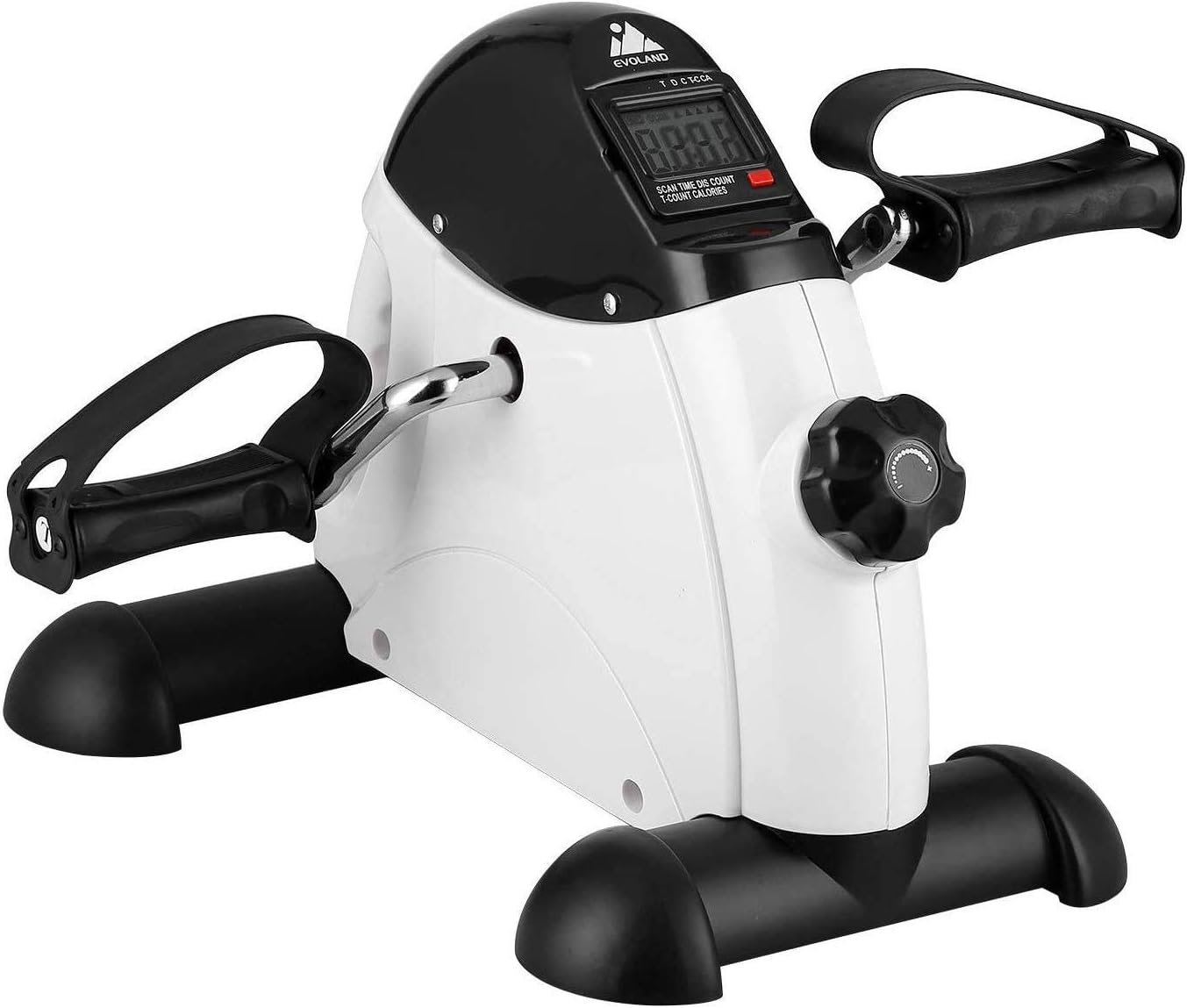 Mini Exercise Bike Under Desk Bike Pedal Exerciser for Arm and Leg Exercise with LCD Display