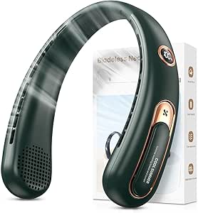 Kternay Ventilatore Portatile del Collo,6000mAh Ventilatore Usb Con 3 Velocità,Ventilatore Senza Pale Ricaricabile Ventilatore Esterno Kternay Ventilatore Portatile del Collo,6000mAh Ventilatore Usb Con 3 Velocità,Ventilatore Senza Pale Ricaricabile Ventilatore Esterno