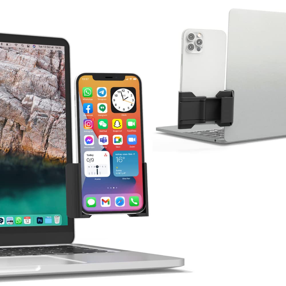 SUPPORT ERGONOMIQUE SMARTPHONE LAPTOP ET ECRANS PC NOIR