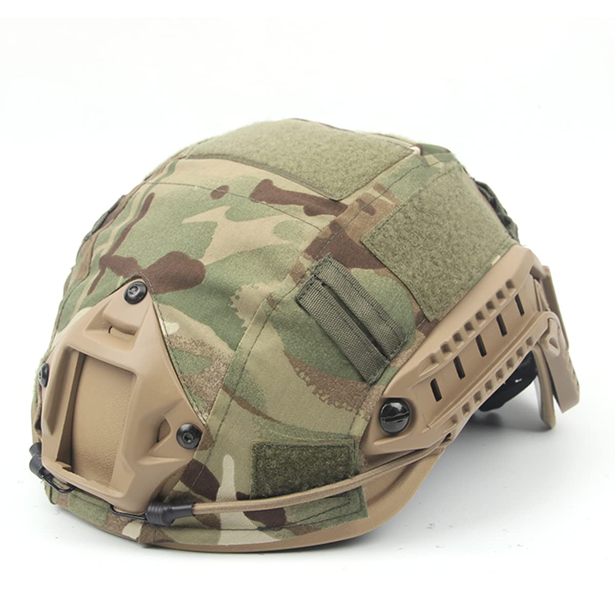 Equipaggiamento tattico, Casco da Gioco di Paintball con Visiera Torcia elettrica Lampeggiante Set di copricasco per Softair sparatutto Giochi di Guerra Oggetti di Scena