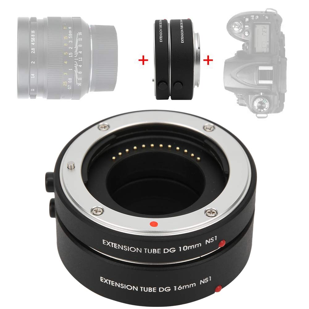 Anillo Adaptador de Tubo de extensión Macro de Enfoque automático NS1, 10mm + 16mm para 1 cámara de Montaje