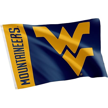 Personalized Football Fanatics West Virginia Mountaineers Flag