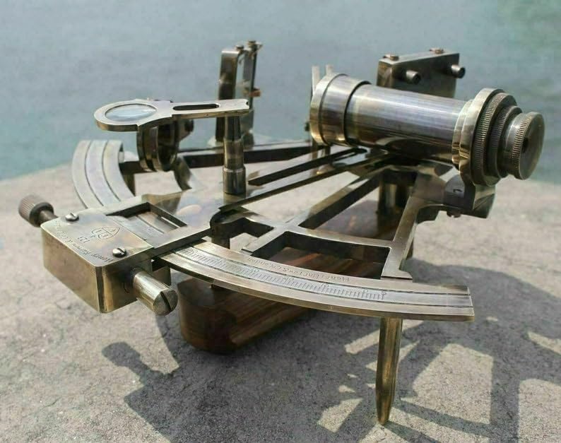 Nautical Marine Navigational Astrolabe Instrument Brass Sextant 8" Antique Gift
