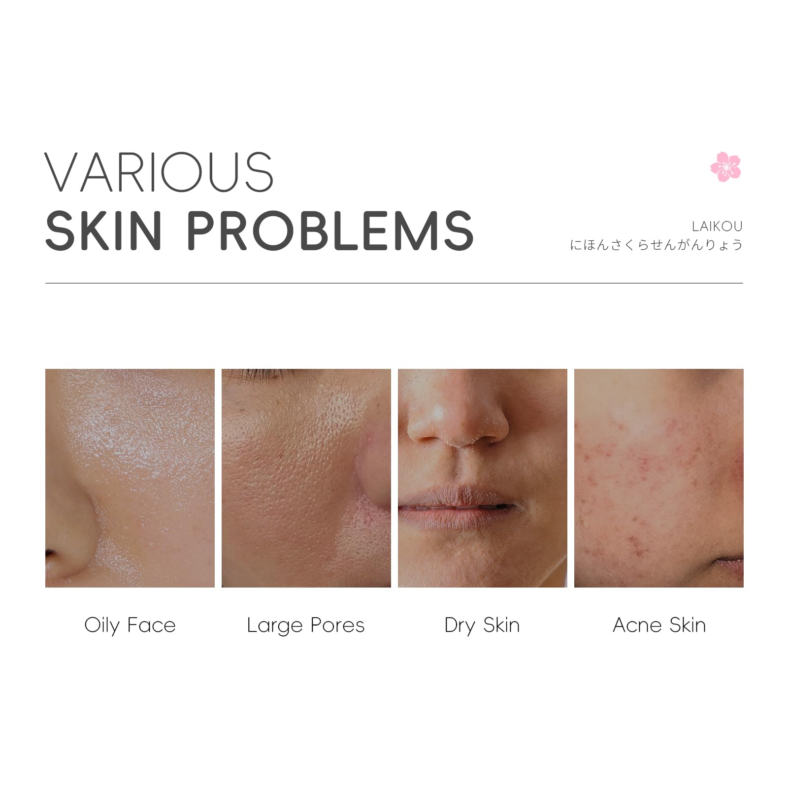 LAIKOU Skin Care for Teenage Girls Sakura Skincare Set, Pamper Sets for Women Gifts Facial Skin Care Sets & Kits - Image 3