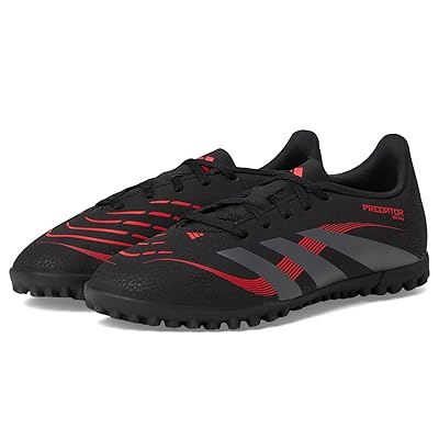 adidas Kids Club Predator Turf Soccer Cleats (Little Kid/Big Kid) Kids Shoes Black/Grey/Lucid Red