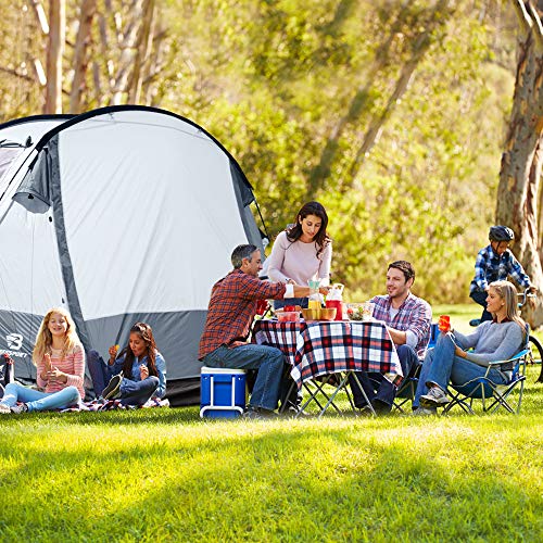 Bessport 10 Person Tent, Waterproof & Windproof Cabin Tent Instant Setup, 3-4 Seasons Large Family Camping Tent for Hiking, Outdoor, Travel with Dividers Awning (2 Room)