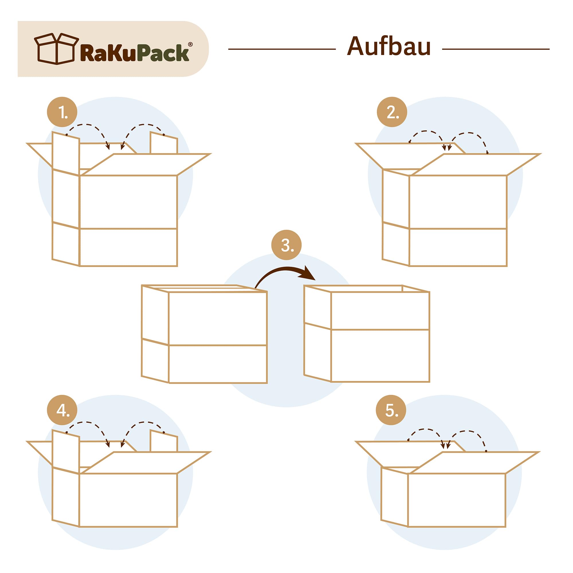 Versandkarton 50 Stück Faltkarton 500x400x200mm Innenmaß (50x40x20cm) Verpackungskarton Warensendung Karton braun Faltschachtel Pappkarton Paket Versandschachtel Kartonage verschiedene Größen
