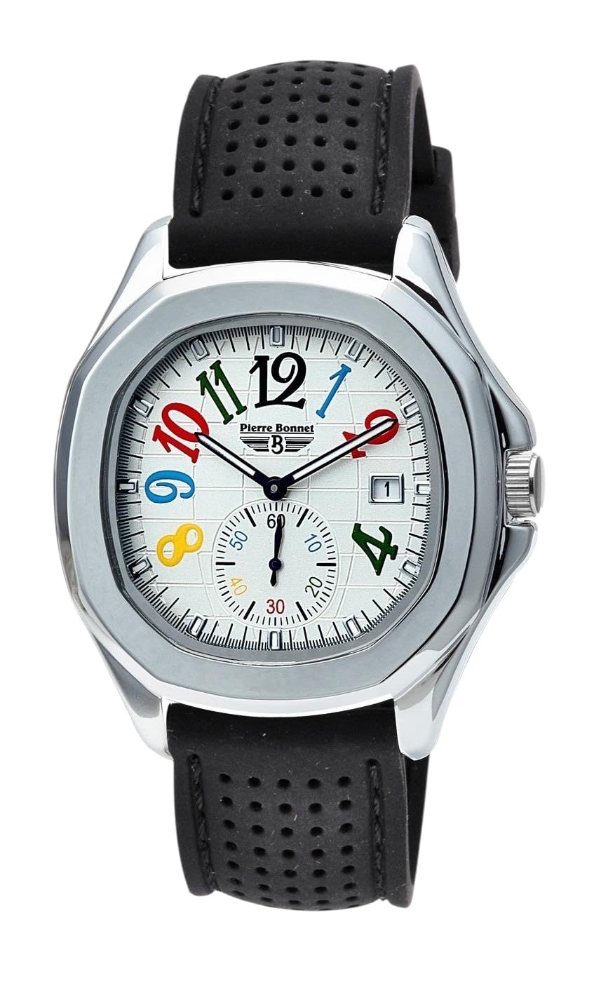 Pierre Bonnet Orologio BIG TIME 9243, Casual Sportivo Impermeabile Cinturino Gomma, Movimento Quarzo Myota