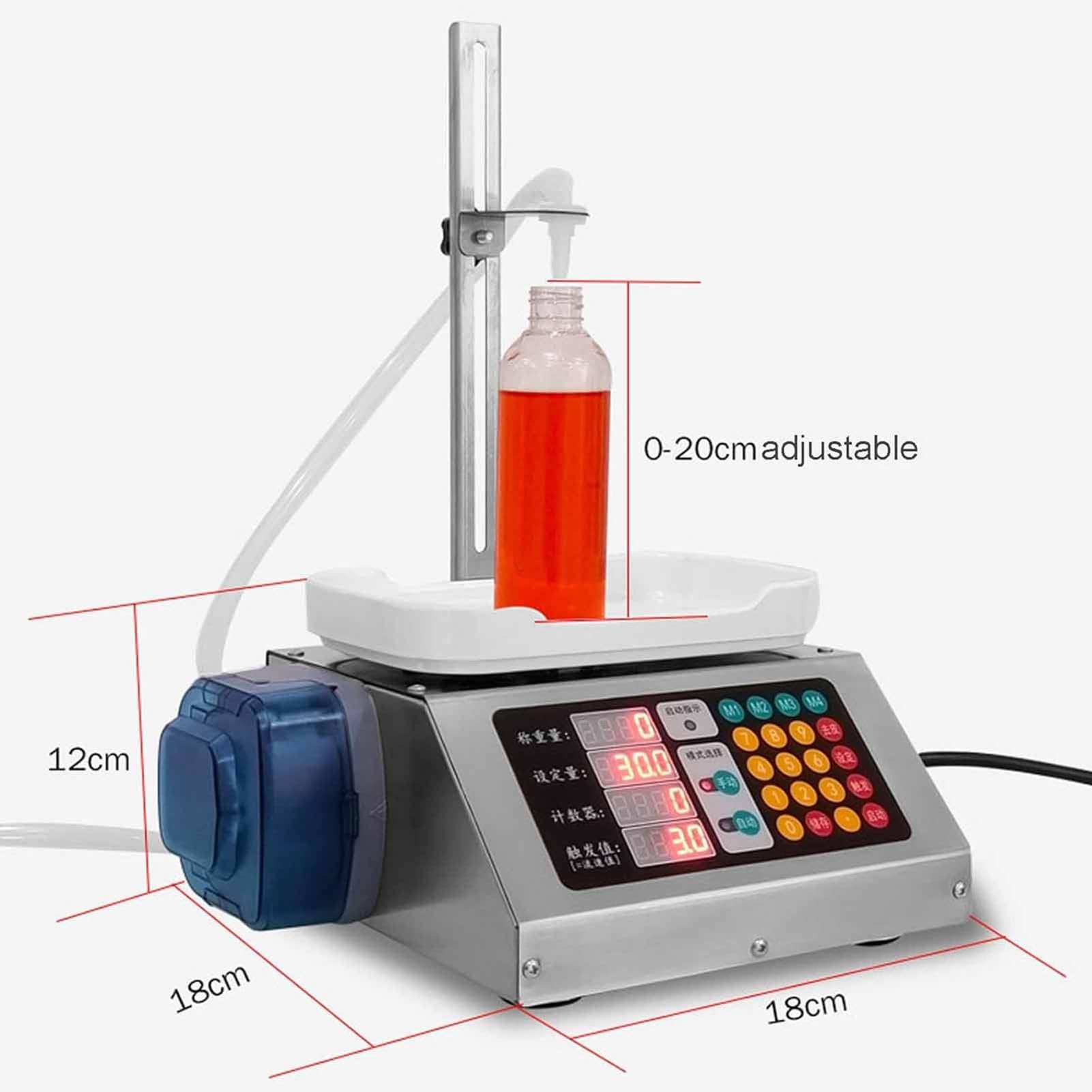 SenhE Máquina de llenado Automática de líquidos, Máquina llenadora de Botellas de Miel, Máquina llenadora de Pasta Máquina llenadora de Champú, para Cosméticos, Medicamentos y Bebidas