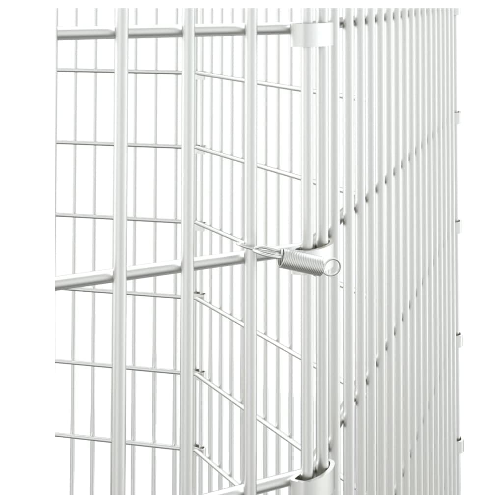 INLIFE Kaninchenkäfig 8 Paneele 54x100 cm Verzinktes Eisen,5,9 KG,171582