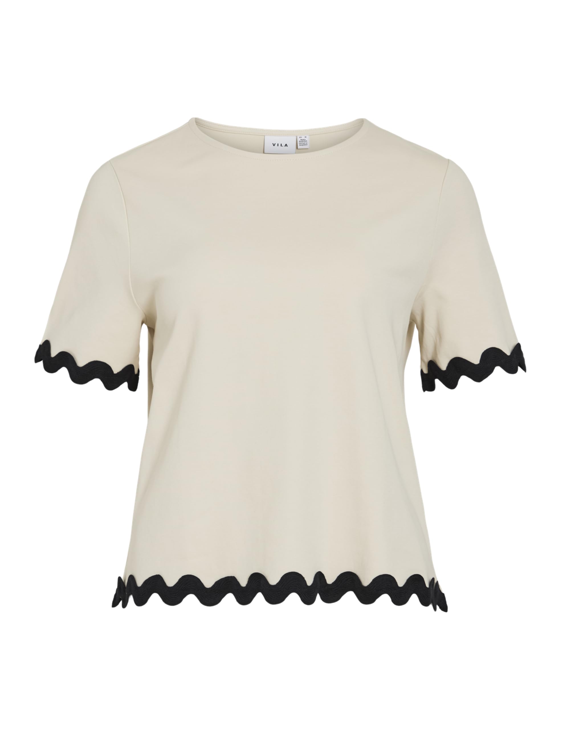 Vila Vicalisa O-Neck 2/4 Top, Birch, S