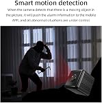 4K High Resolution Mini Portable Camera Smart Security Camera Night Vision Motion Detection with WiFi Hotspot Magnetic Design Base Bracket for Home Security Outdoor Exercising Kids Monitoring Pets