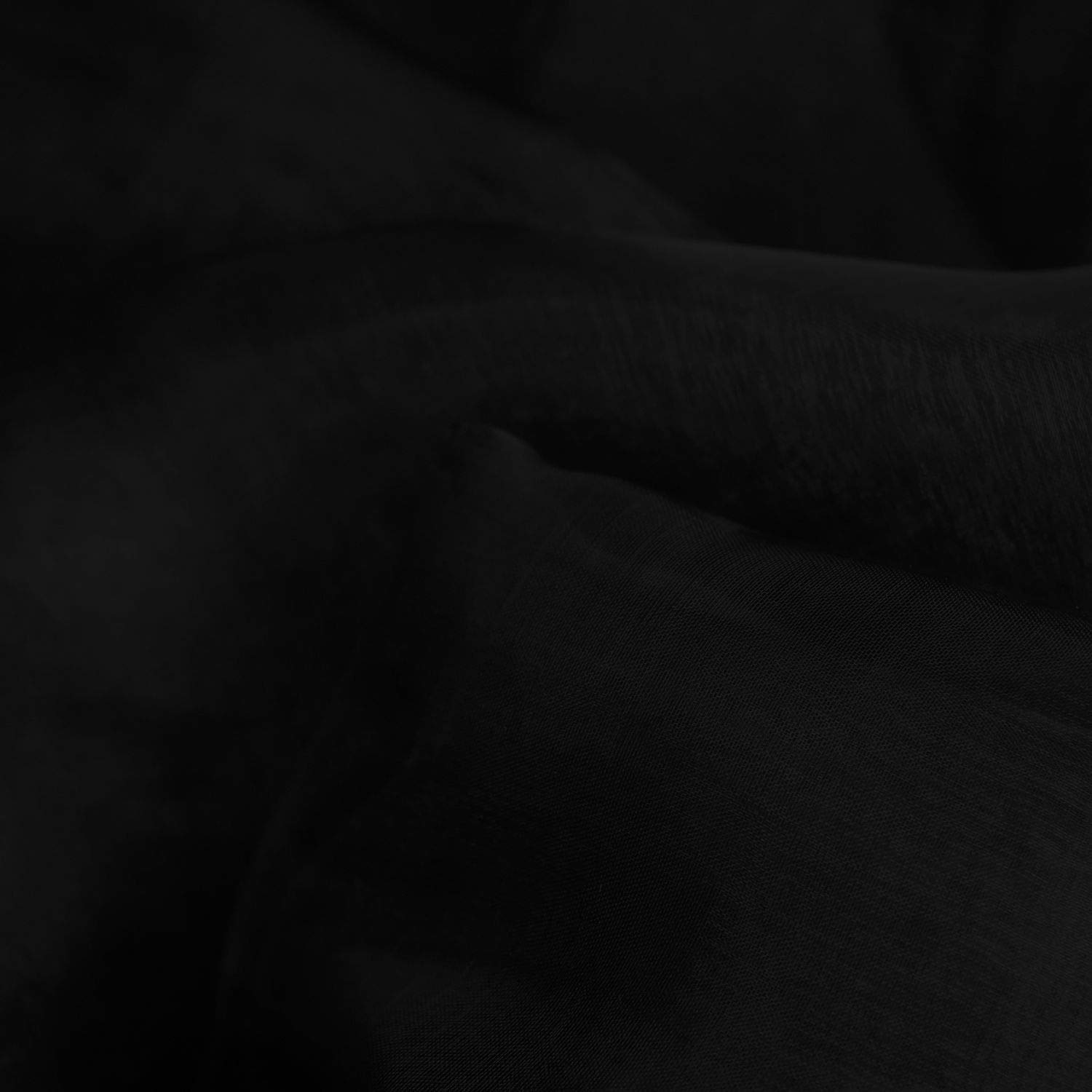 Sheer Organza Fabric 60 Inch 150cm Wide Decoration Dress Voile by The Meter (Black)