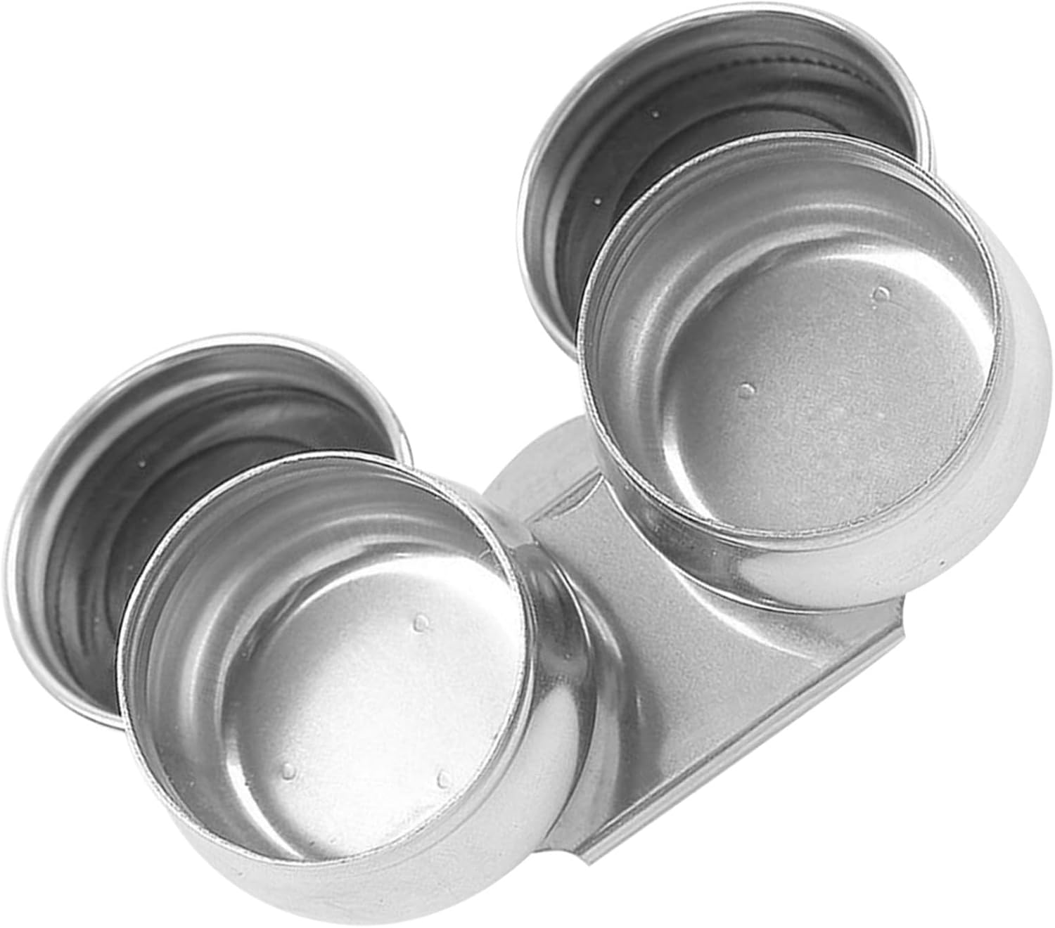 HEALSOPTHY Stainless Steel Double Palette Cup with Lid for Oil Painting Artists, Portable Brush Pen Cleaning Jar and Oil Paint Coloring Container, 4.2Cm Art Supplies for Painting and Drawing