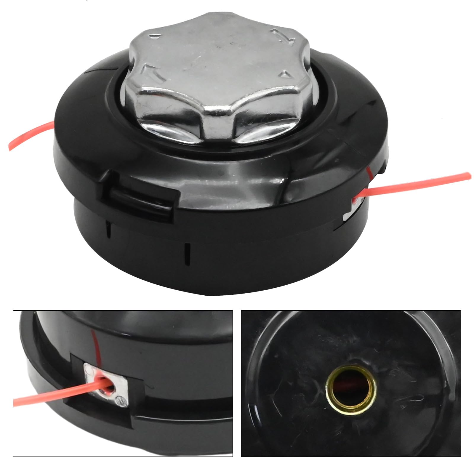 Ollanoos Universal M10 x 1.25 Left-Hand Automatic Out Line Thread Trimmer, with 15m 2.4mm Strimmer String Cord, for Trimmer Dual 2 Line Spool Head - Image 4