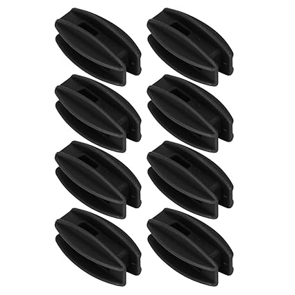 EXCLUZO Corner Post Fence Insulator, Rainproof Weather Resisatnt Electric Fence Insulator 100PCS Strong Insulation UV Protection for Pasture Black