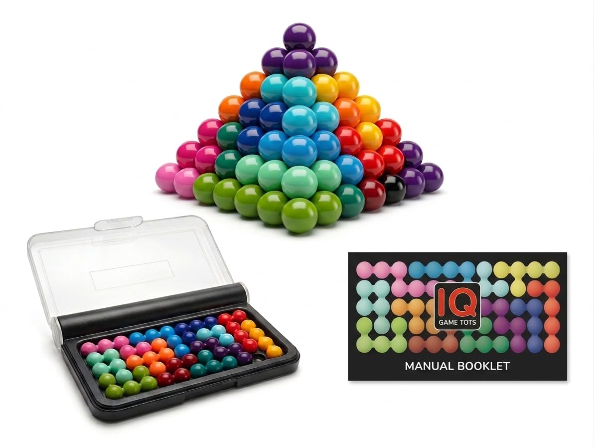 3D IQ Brain Teaser Puzzle for Kids & Adults | 120 Challenges, 5 Levels | Sensory Developmental STEM Toy | Travel-Friendly Stress Relief Logic Game | Birthday Gift Boys & Girls Age 5+-image-21
