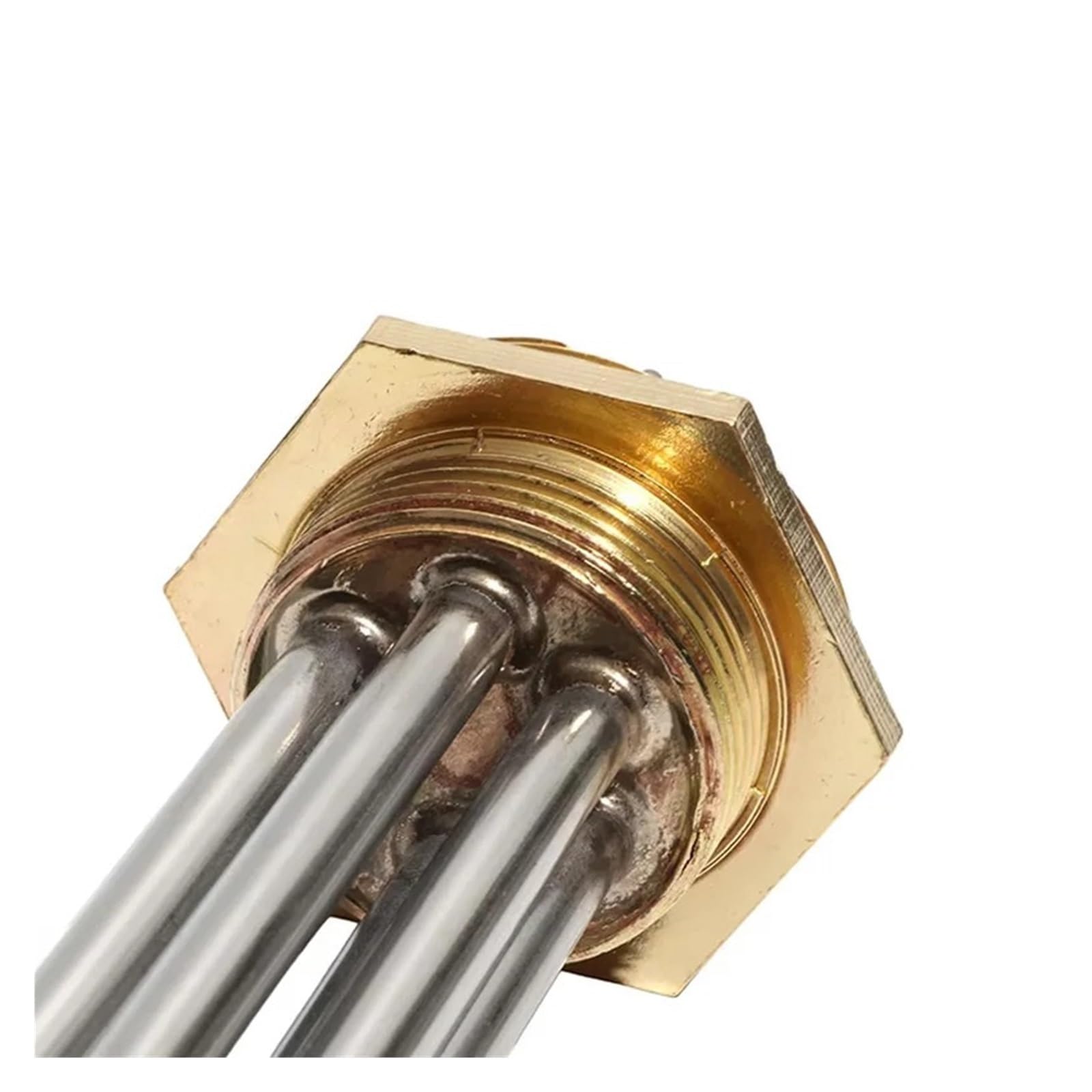 1 1/4 "BSP/DN32 Gwint sześciokątny Grzałka z trzema zaciskami Elektryczny element grzejny do słonecznego zbiornika wody(380V,12KW 355mm 201SUS)