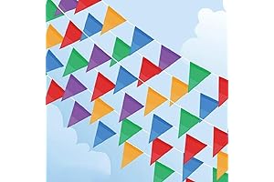 Multicolor Triangle Flags for Party and Home Decoration