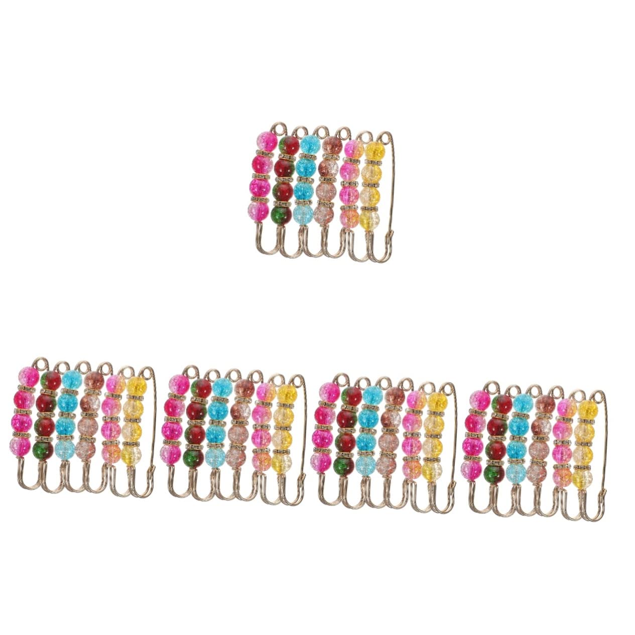 5 Set Di Spille Per Donne Eleganti Spille Con Inserto Per Scialli Spille Alla Moda Per Donne Di Sicurezza Per La Regolazione Dellabbigliamento Decorative 6 Pezzi*5