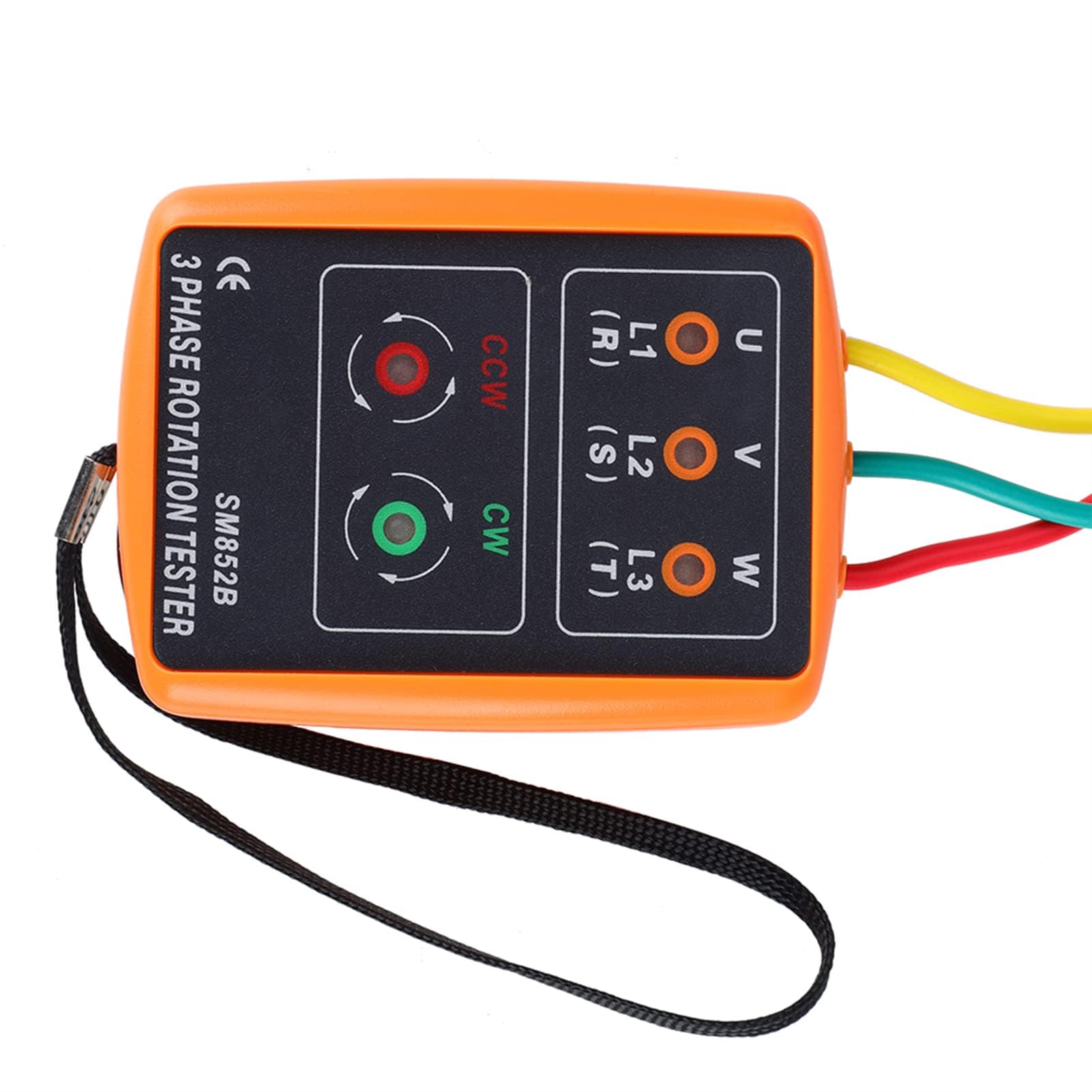 Sequenza Trifase Misuratore di Rotazione di Fase Trifase, Misuratore di Rotazione Trifase Test di Rotazione della Rotazione 60 V ~ 600 V CA Indicatore di Rotazione 'ordine di