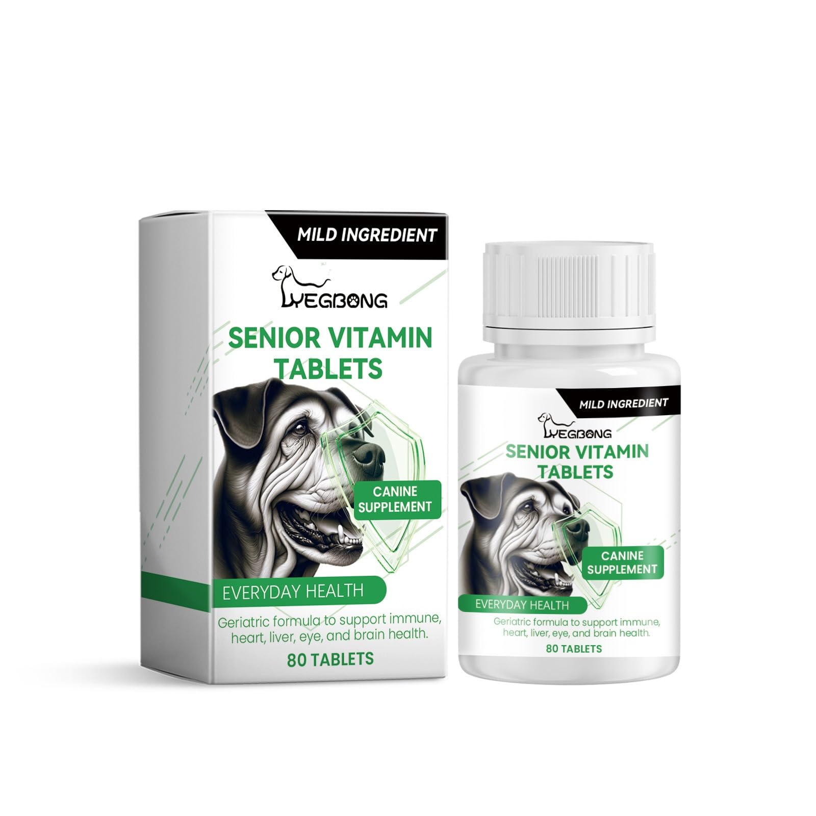 FDTY Vitamin Tablets for Middle-aged and Elderly Dogs, Pet Nutritional Supplement Vitamin Tablets Promote Dog Health