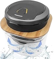 Vista 1 de Soporte de enjuague de bambú compatible con Microtouch Titanium Electric Head Shaver