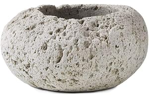 Serene Spaces Living Stone Pots for Plants: Natural Pumice Planter for Lush Greenery