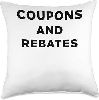 Coupons And Rebates Shopper Word Design Throw Pillow