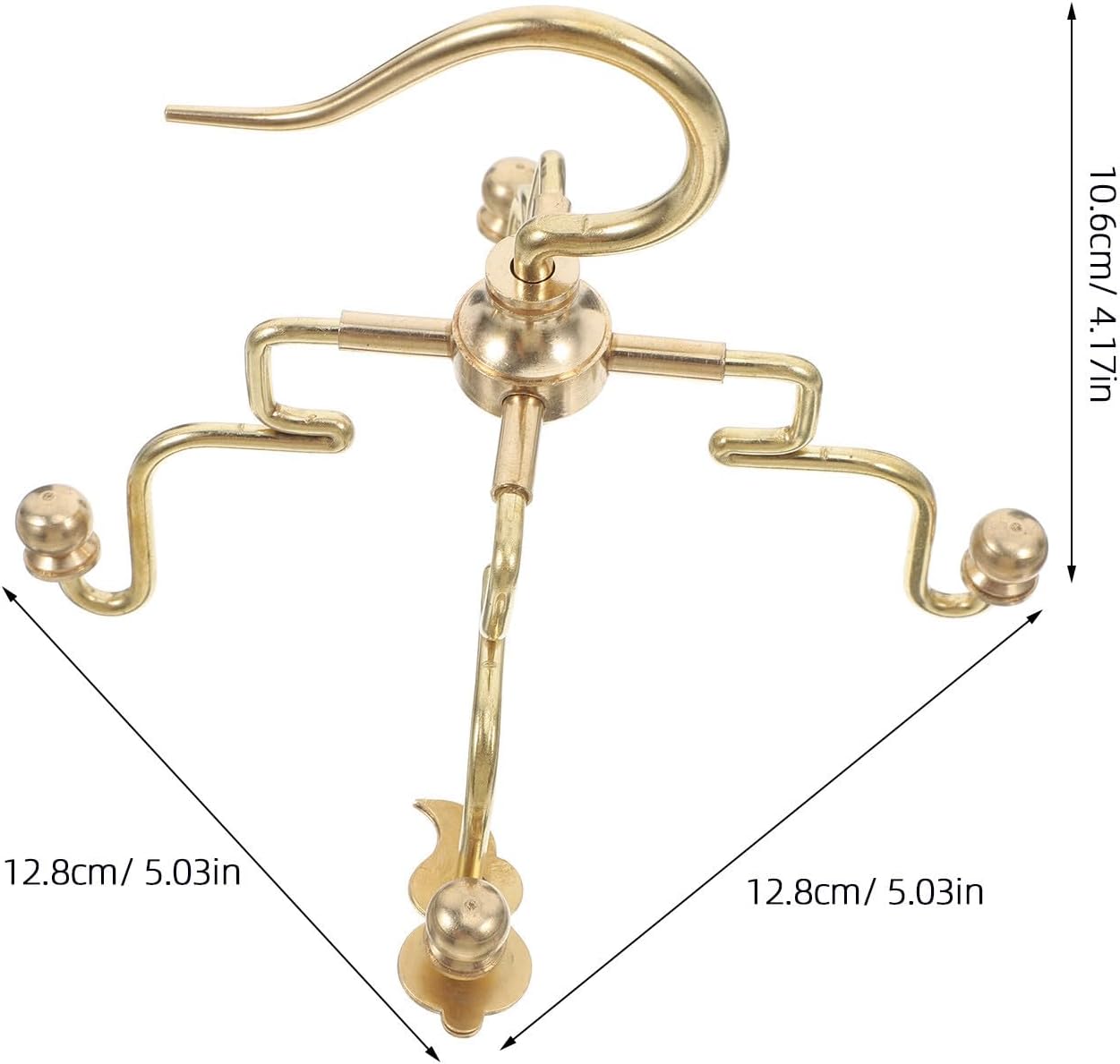 KOMBIUDA Vintage Copper Birdcage Hook Accessories for Indoor and Outdoor Birdcages Golden Hanging Bird House Hanger with Reliable Design image 2