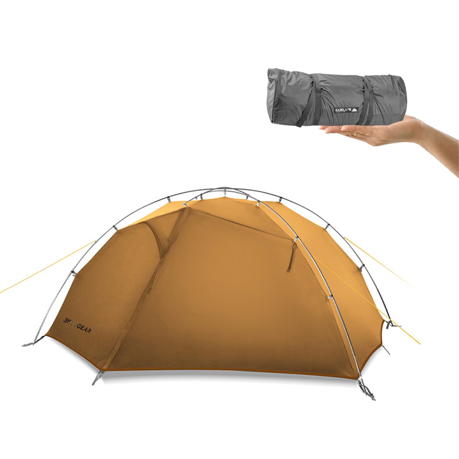 3F UL Gear Taiji 1 Tenda Ultraleggera per persona singola Tenda da campeggio per turismo all'aperto Alpinismo Tenda da trekking antivento 1 persona  18