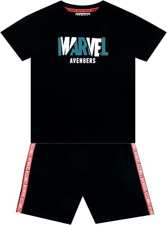 Haut De Pyjama Avengers Pour Garçon – Taille 8 Ans – Manches Courtes – Résistant Aux Flammes