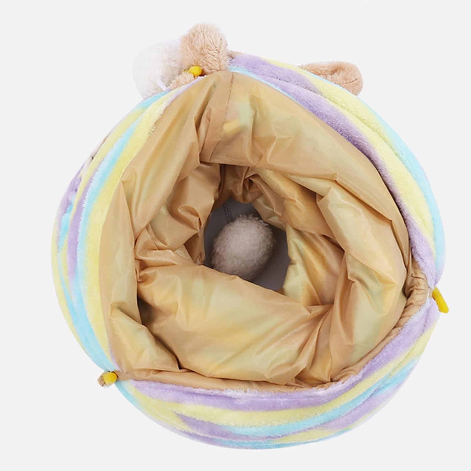 Foldable Cat Tunnel, Large Play Tube Toy, Colorful Fabric Entertainment, Lightweight Polyester Material with Easy Storage, Pet Toy with Multiple Openings, for Birthday Christmas Party