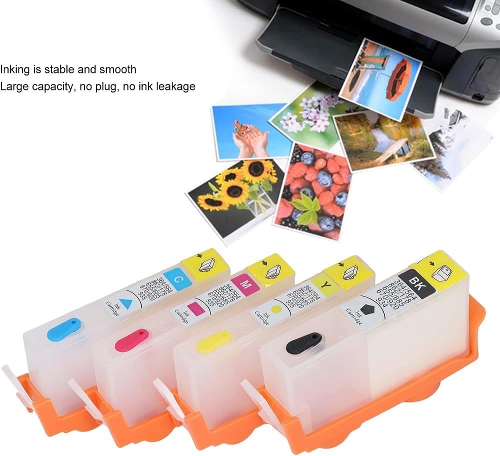 Empty refillable Ink Cartridge Replacement for HP 564 564XL Compatible for hp Photosmart 5510 5511 5512 5514 5515 5520 5522 5525 6510 6512 6515 6520 DeskJet 3520 3522 Officejet 4620 image 3