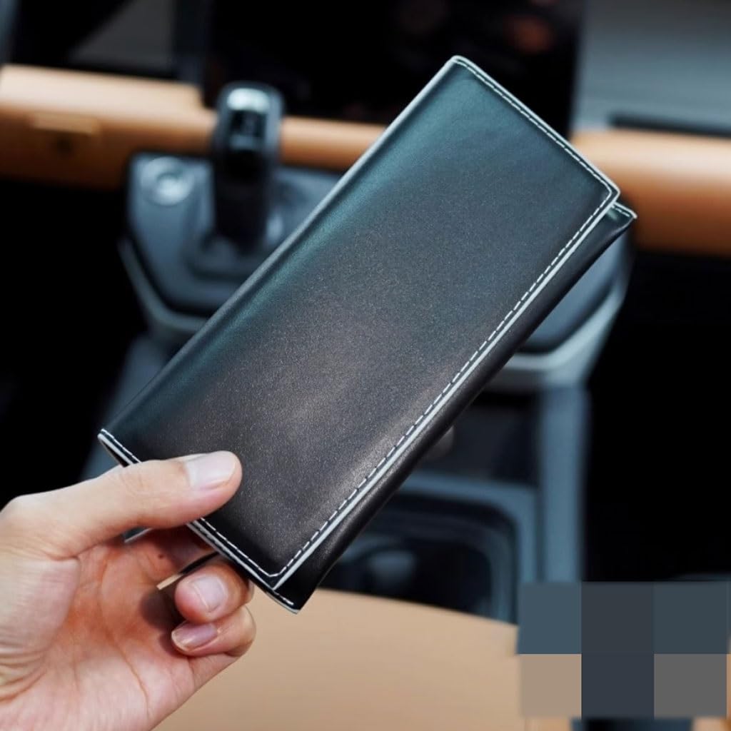 NEBE Sonnenbrillenetui Kreatives Brillenetui Aus Weichem Leder Mit Ölkante, Brieftasche, Business-Schwarz, Tragbar, Sonnenbrillenetui Sonnenbrillen-Organizer